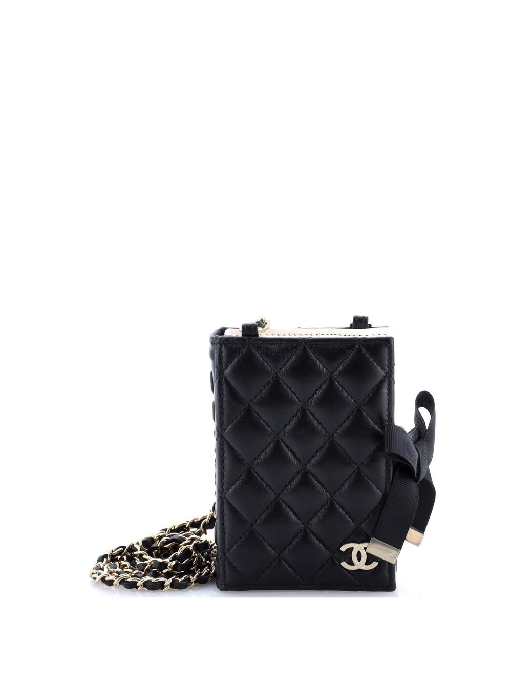 Chanel Cc Book Card Holder With Chain #205798C30B